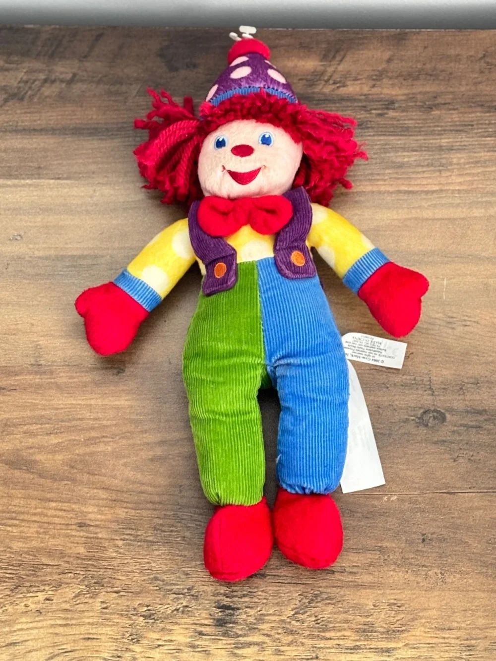 VINTAGE Gymboree Gymbo Clown Plush Doll Stuffed Toy 2004 Laughing SOUND WORKS